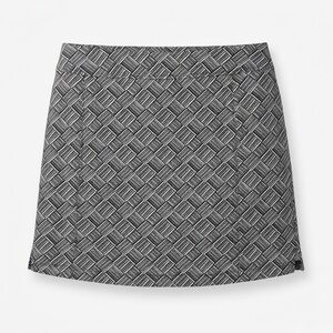 Adidas Golf Skort Women's Athletic Skirt Black and White Geometric - Medium